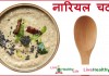 नारियल चटनी – Coconut chutney coconut chutney