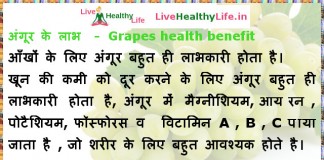 अंगूर के लाभ  –  Grapes health benefit अंगूर के लाभ - Grapes health benefit