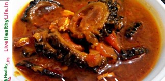 रसेदार करेले - Krela in Greavy