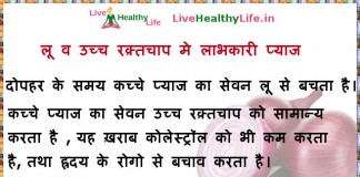 लू व उच्च रक़्तचाप मे लाभकारी प्याज - healthy onion in loo and High Blood Pressure