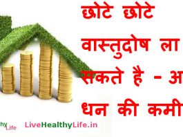 छोटे छोटे वास्तुदोष ला सकते है - आपके धन की कमी - Vastu Tips for Wealth – Gain Money & Get Rich