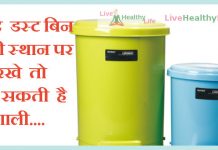 यदि डस्ट बिन सही स्थान पर न रखे तो आ सकती है कंगाली। Right Position Of Dust-Bin dust bin