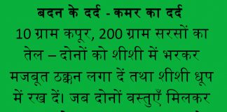 बदन के दर्द – कमर का दर्द बदन के दर्द - कमर का दर्द