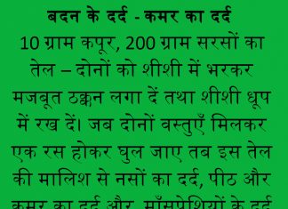 बदन के दर्द - कमर का दर्द