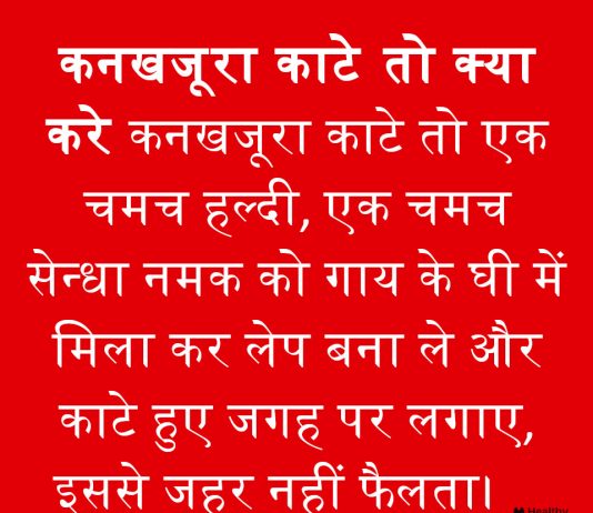 कनखजूरा काटेे तो क्या करे