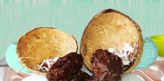 Homemade Bounty bars healthy