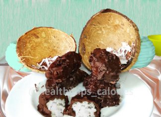 Homemade Bounty bars healthy