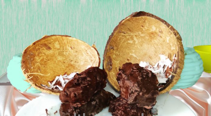 Homemade Bounty bars healthy