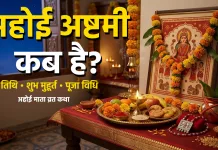 अहोई अष्टमी 2026: जानें व्रत का महत्व, पूजा विधि, शुभ मुहूर्त और व्रत कथा अहोई अष्टमी 2026 पूजा थाली और अहोई माता